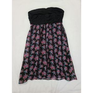 Express Strapless Floral Dress S